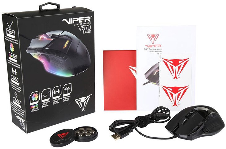 Viper V670 Verpackung Viper V570 Blackout Edition RGB Gaming Maus bei uns im Test