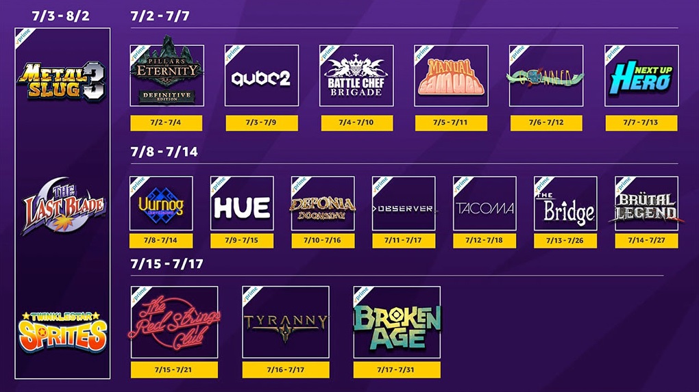 Twitch Prime – 19 kostenlose Games im Juli 2018