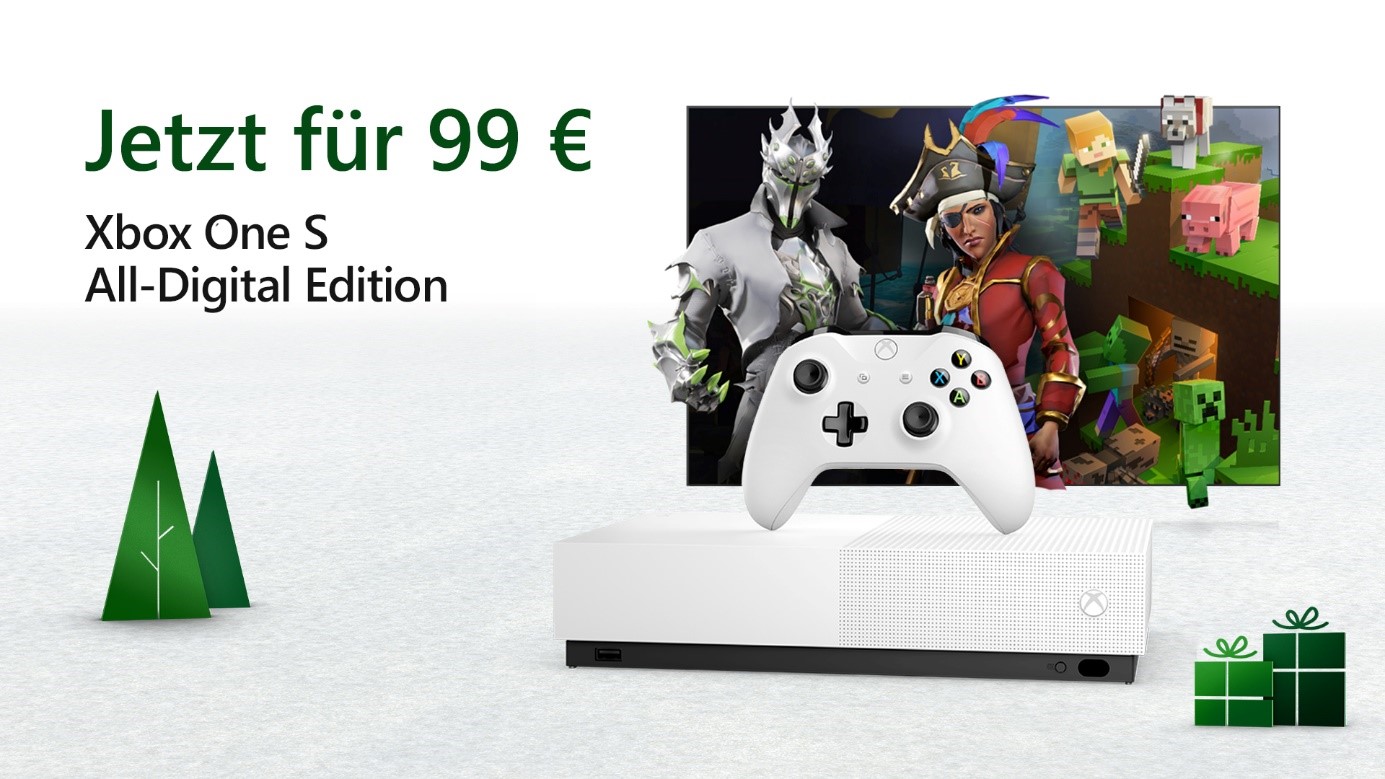 Xbox Black Friday: Xbox One S All-Digital Edition für 99 Euro