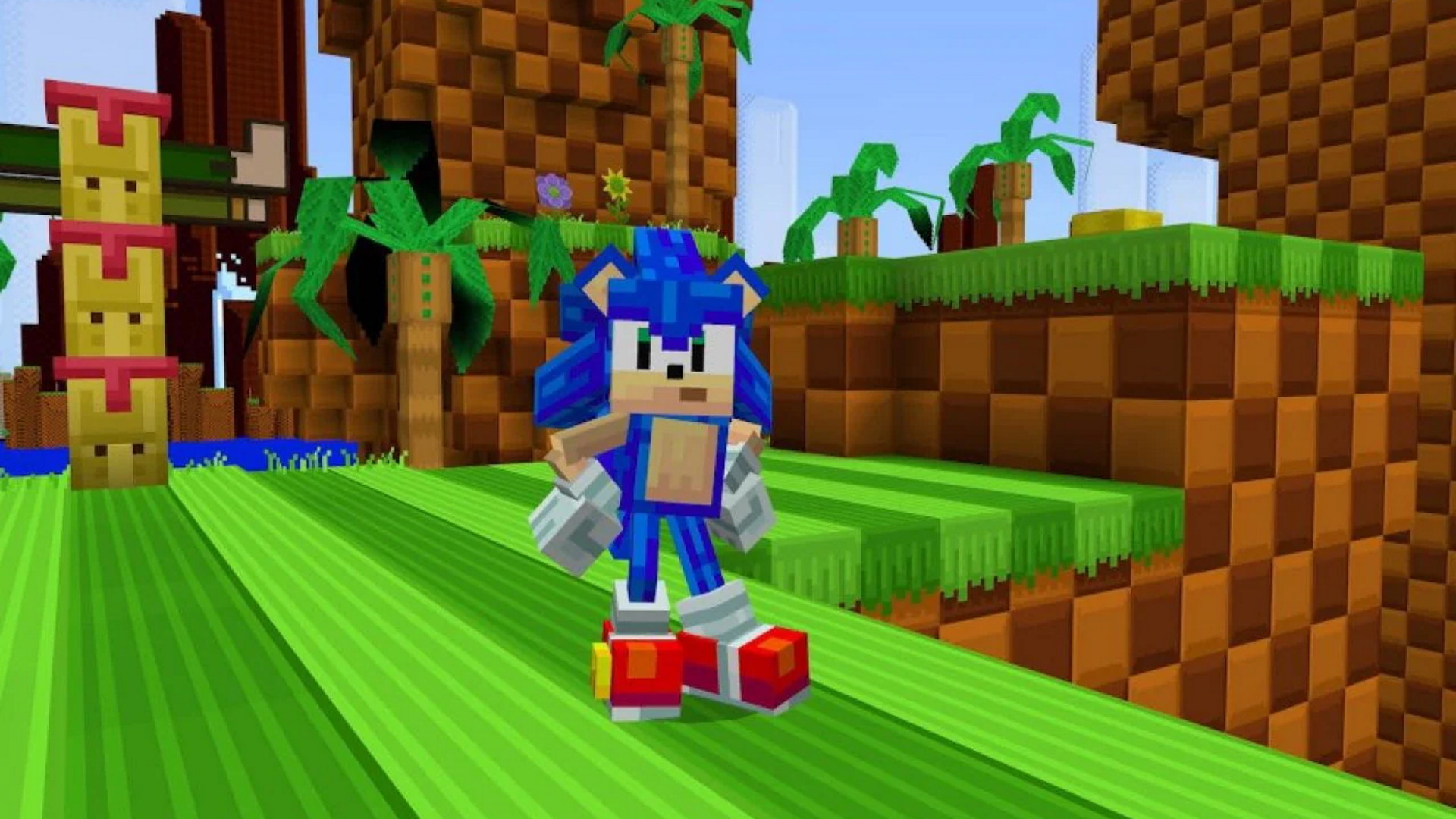 Sonic trifft auf Minecraft