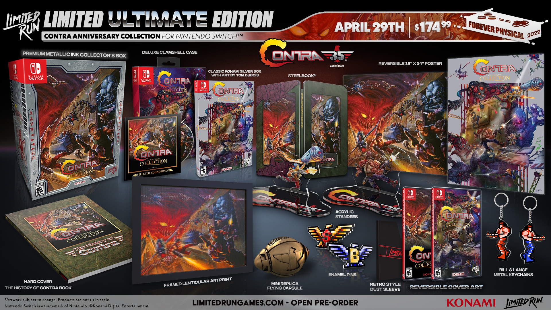 Contra Anniversary Collection Ultimate Edition Switch Limited Run Contra Anniversary Collection erhält eine physische Version für die PlayStation 4 und Nintendo Switch