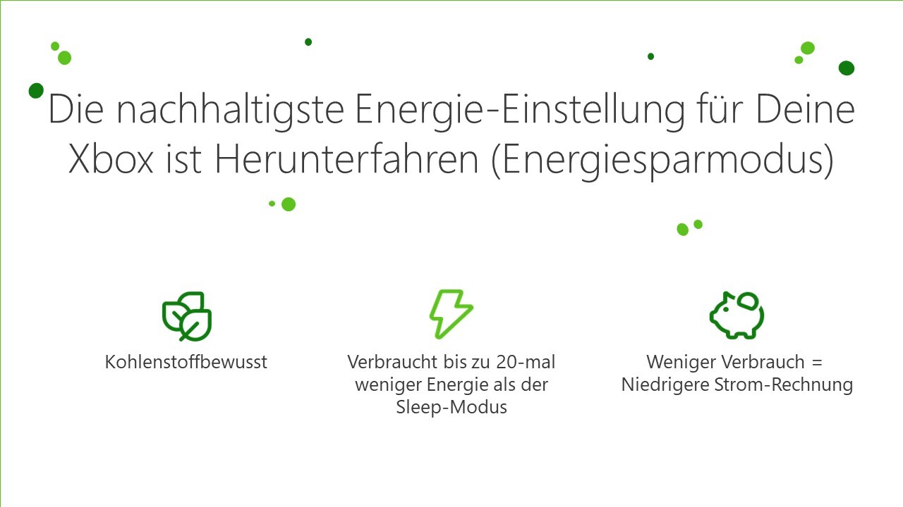 Media20Asset Sustainability20Update Grafik Neue Energiesparoptionen für Xbox: Update macht Xbox zur ersten kohlenstoffbewussten Konsole