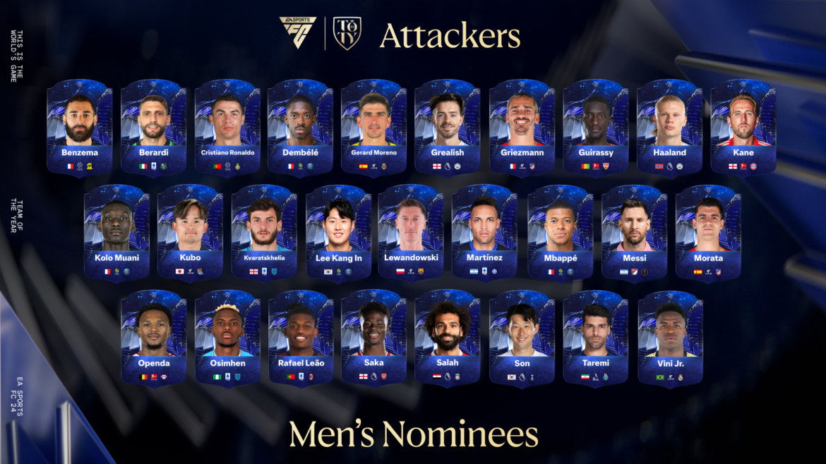 MF1QfGuQ EA SPORTS FC 24 kündigt heute die Nominierten für das Team of the Year Voting an