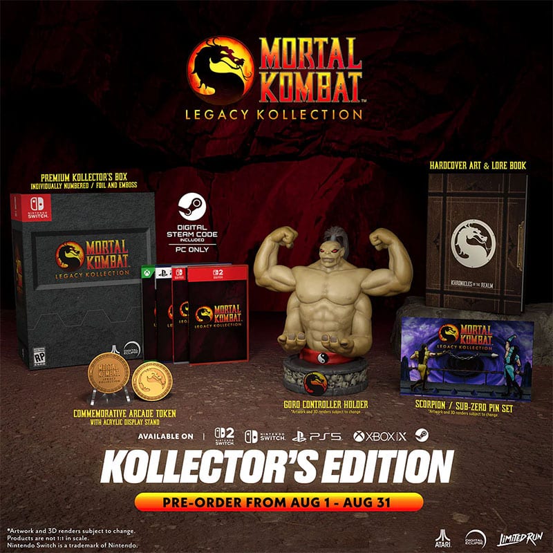 Mortal Kombat Legacy Kollection kollectors edition Mortal Kombat: Legacy Kollection Physische Version Mortal Kombat