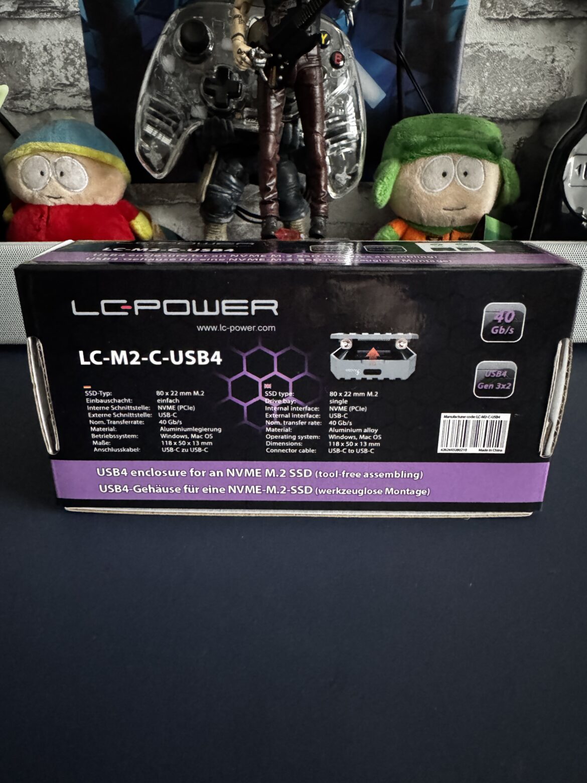 IMG 2910 LC-Power LC-M.2-C-USB4 SSD Gehäuse Test – Schnelles USB4-Gehäuse für NVMe-SSD