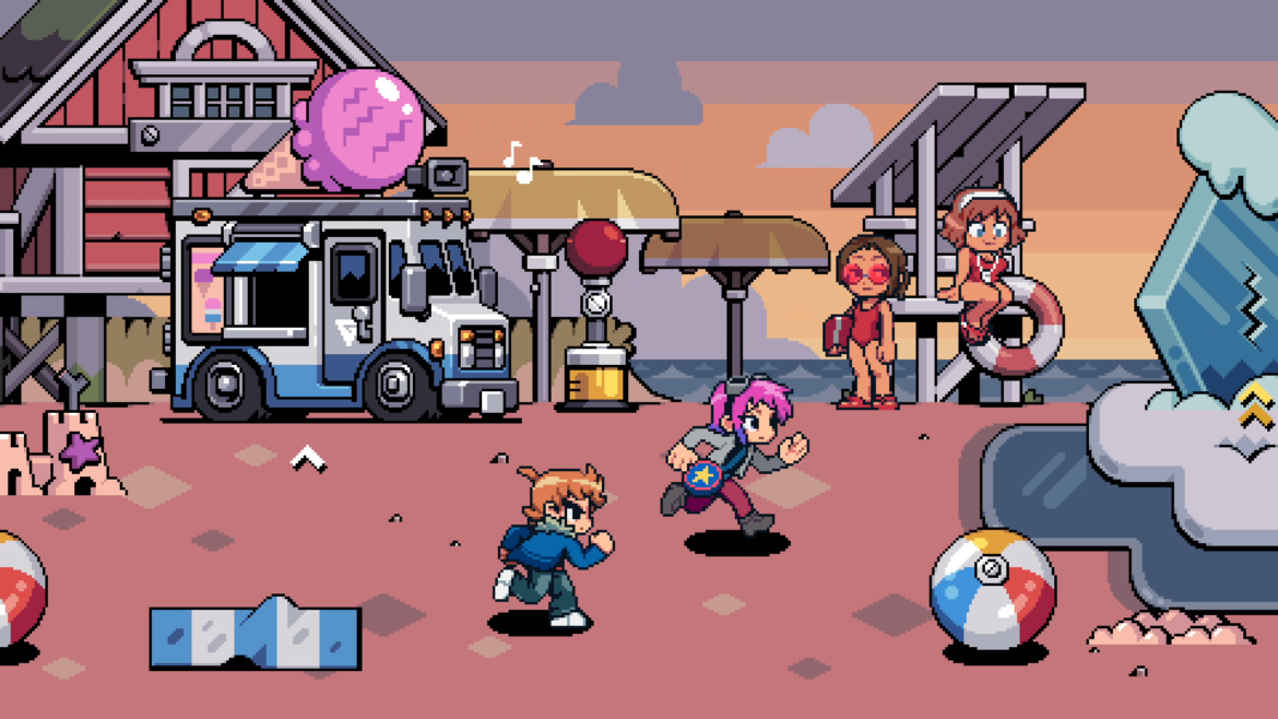 Scott Pilgrim EX Screenshot01 Scott Pilgrim EX im Test - Chaotischer Prügler mit Comic Vorlage