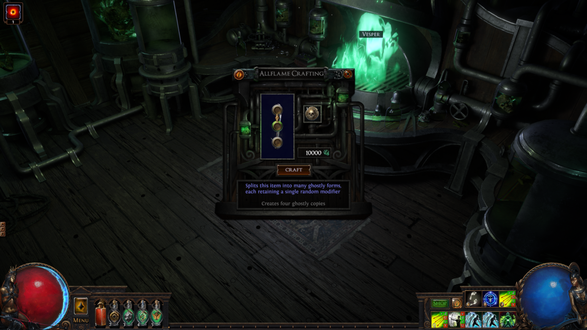 AllflameCrafting UI Path of Exile 1: Curse of the Allflame jetzt verfügbar – Neue Liga bringt Unterwasser-Abenteuer und Endgame-Updates