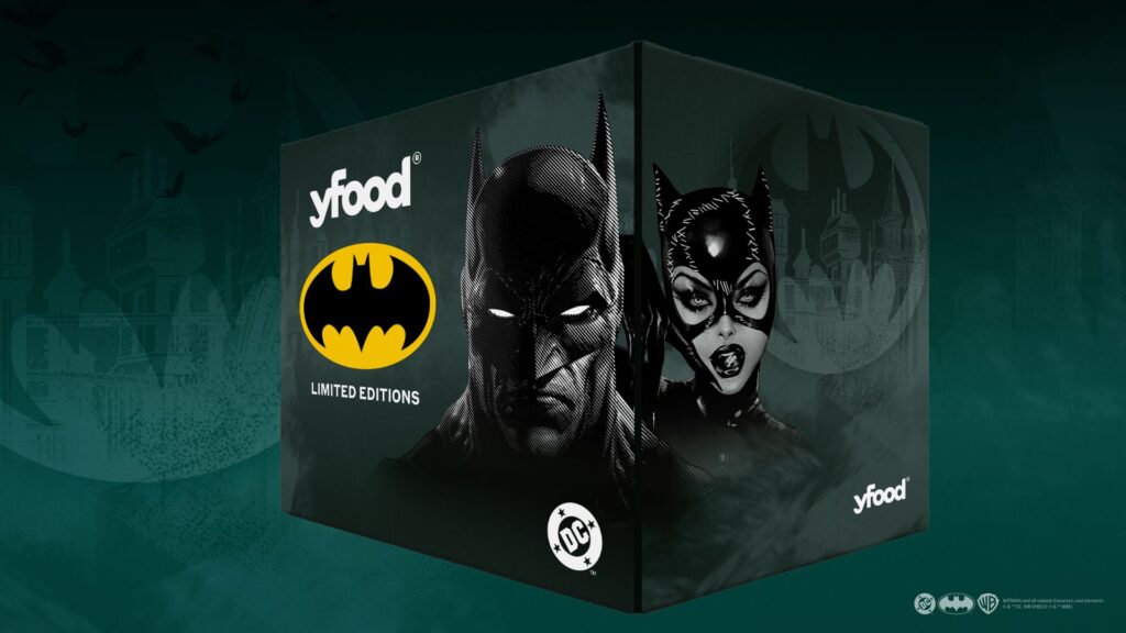 0yz90zXr HUNGER HAT EINEN NEUEN ENDGEGNER Die neue yfood x Batman Limited Edition