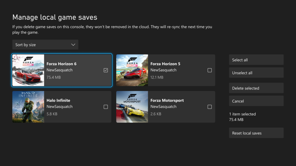 2. Local Saves e60b0817dac8b957236e XBOX-REVOLUTION: 6 Neuerungen für eure Konsole