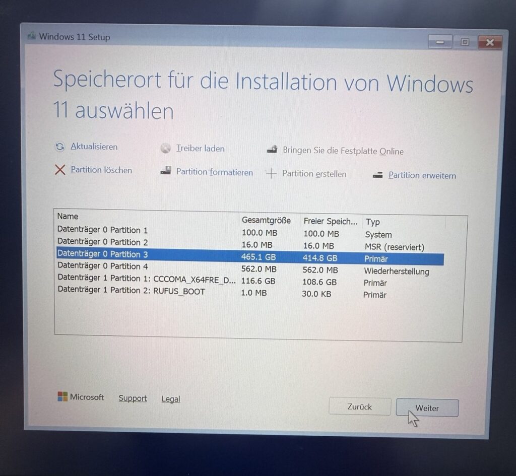 3D9A71F4 C85B 4FE8 B23F 354DB135D056 Windows 11 auf einem HP EliteBook 745 mit Ryzen 5 PRO 2500U installieren