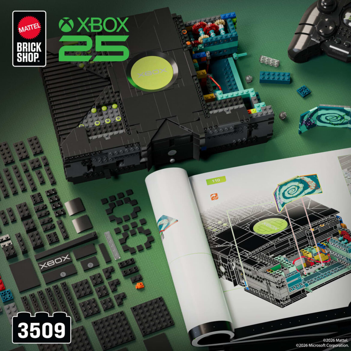 jpg 2 Mattel Brick Shop feiert 25 Jahre Xbox mit einem Premium-Bausatz