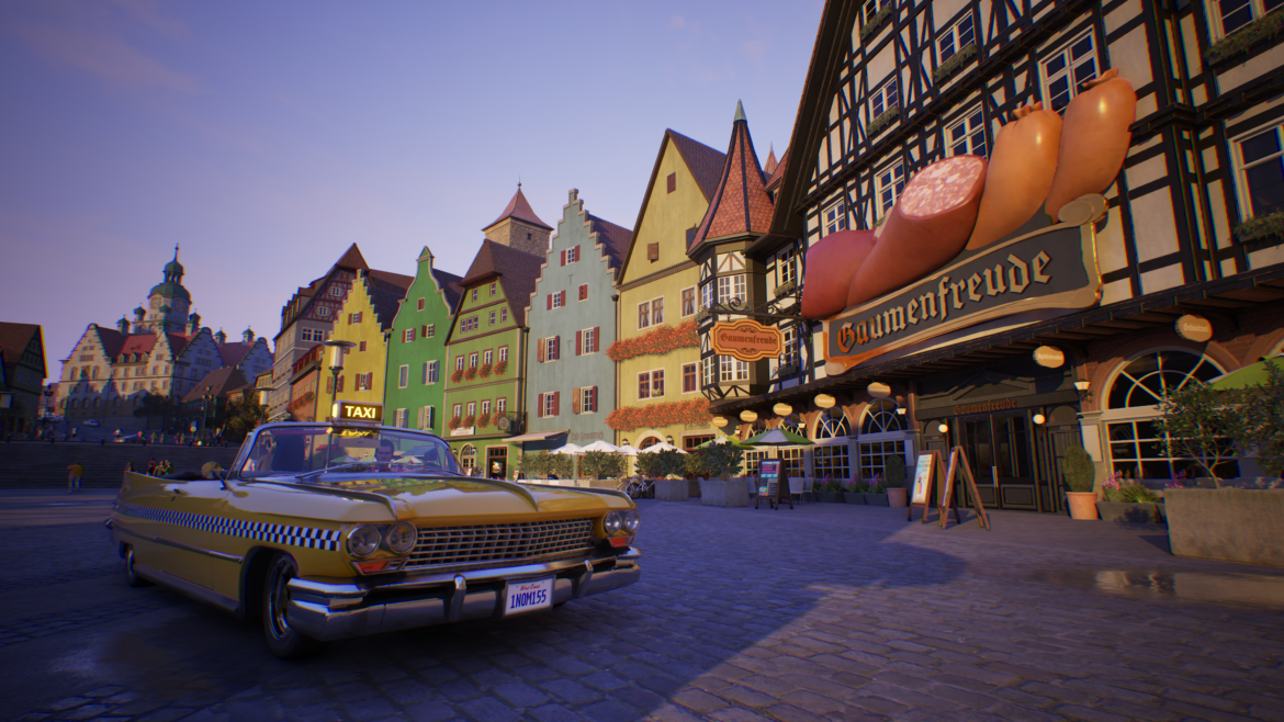 CT_WT_ss_germany_Axel and car4 Crazy Taxi World Tour