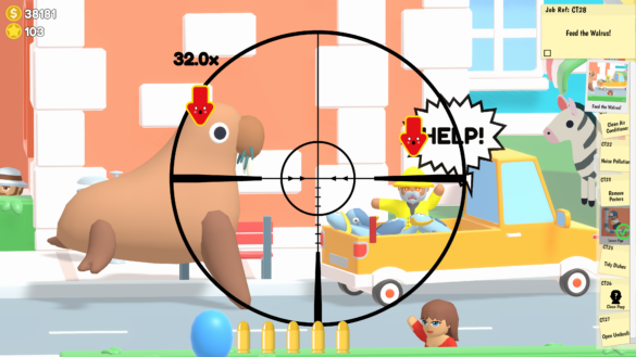 SniperDan Screenshot City TheChase 🎯 Ein einfacher Mann, ein riesiges Gewehr & 1000 Lösungen | 8,5/10 Review "Sniper Dan" 🔫